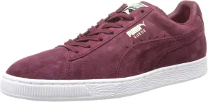 PUMA Men's Suede Classic   Sneaker, Zinfandel/White, 9 M US