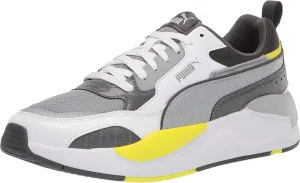 PUMA Men's X-Ray 2 Sneaker, Square Dark Shadow-Quarry-White-NRGY Yellow, 10.5
