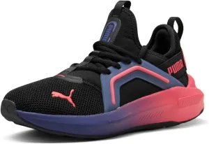 PUMA Softride Enzo Sneaker, Black-Red Fire, 6 US Unisex Big Kid