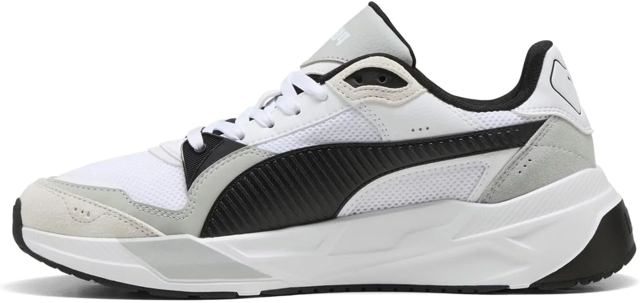 PUMA Trinity 3 Men's Sneaker, 10 D(M) US, White-Black-Grey