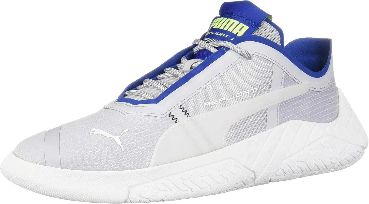 Puma Unisex-Adult REPLICAT X Circuit Sneaker, Grey Dawn-Galaxy Blue White, 11.5 M US