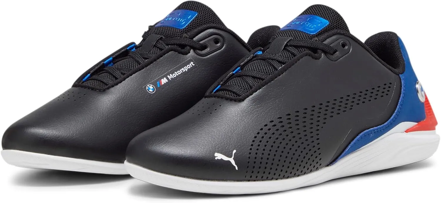 PUMA Unisex-Child Shoes BMW M Motorsport Drift Cat Decima Sneaker, Black-Pro Blue, 4.5 US Big Kid