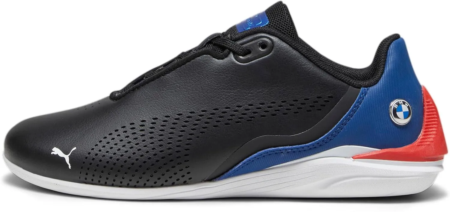 PUMA Unisex-Child Shoes BMW M Motorsport Drift Cat Decima Sneaker, Black-Pro Blue, 4.5 US Big Kid
