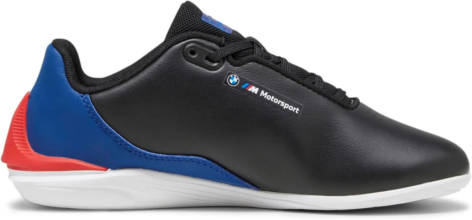 PUMA Unisex-Child Shoes BMW M Motorsport Drift Cat Decima Sneaker, Black-Pro Blue, 4.5 US Big Kid