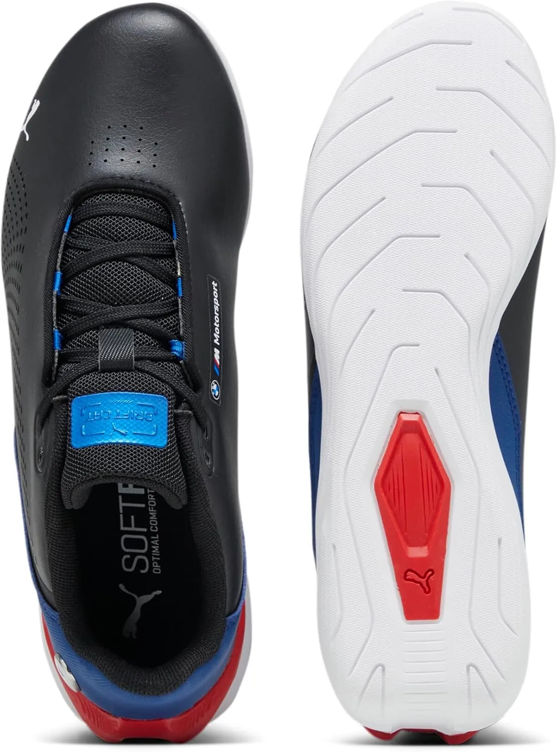 PUMA Unisex-Child Shoes BMW M Motorsport Drift Cat Decima Sneaker, Black-Pro Blue, 4.5 US Big Kid