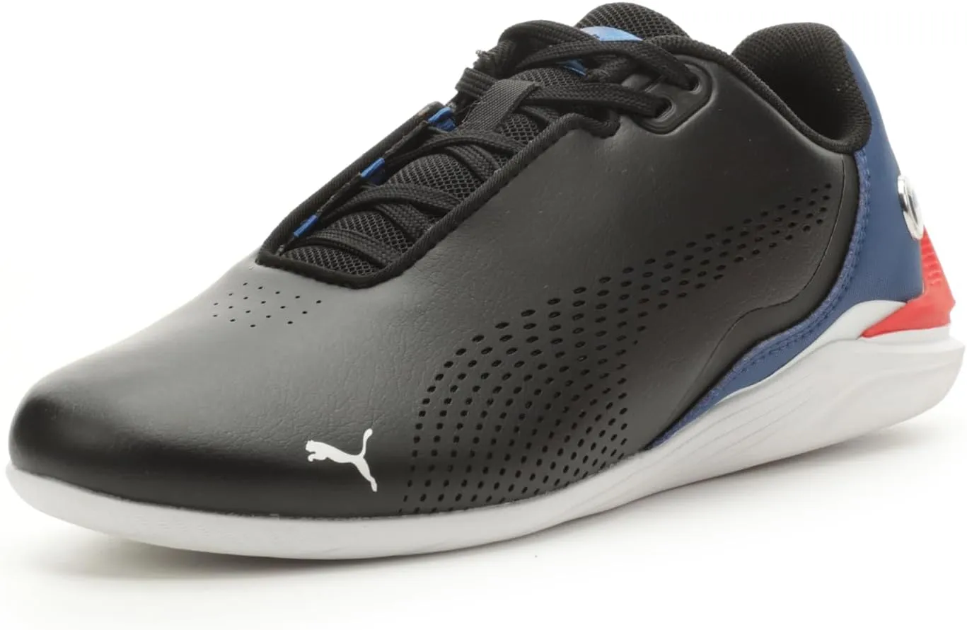 PUMA Unisex-Child Shoes BMW M Motorsport Drift Cat Decima Sneaker, Black-Pro Blue, 4.5 US Big Kid