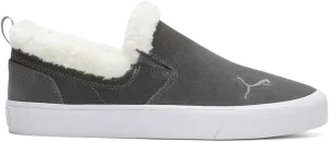 PUMA Womens Bari Comfort Sherpa Slip On Sneakers Shoes Casual - Grey - Size 7.5 M