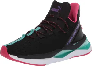 PUMA Women's LQDCell Shatter Sneaker,Black Blue,7