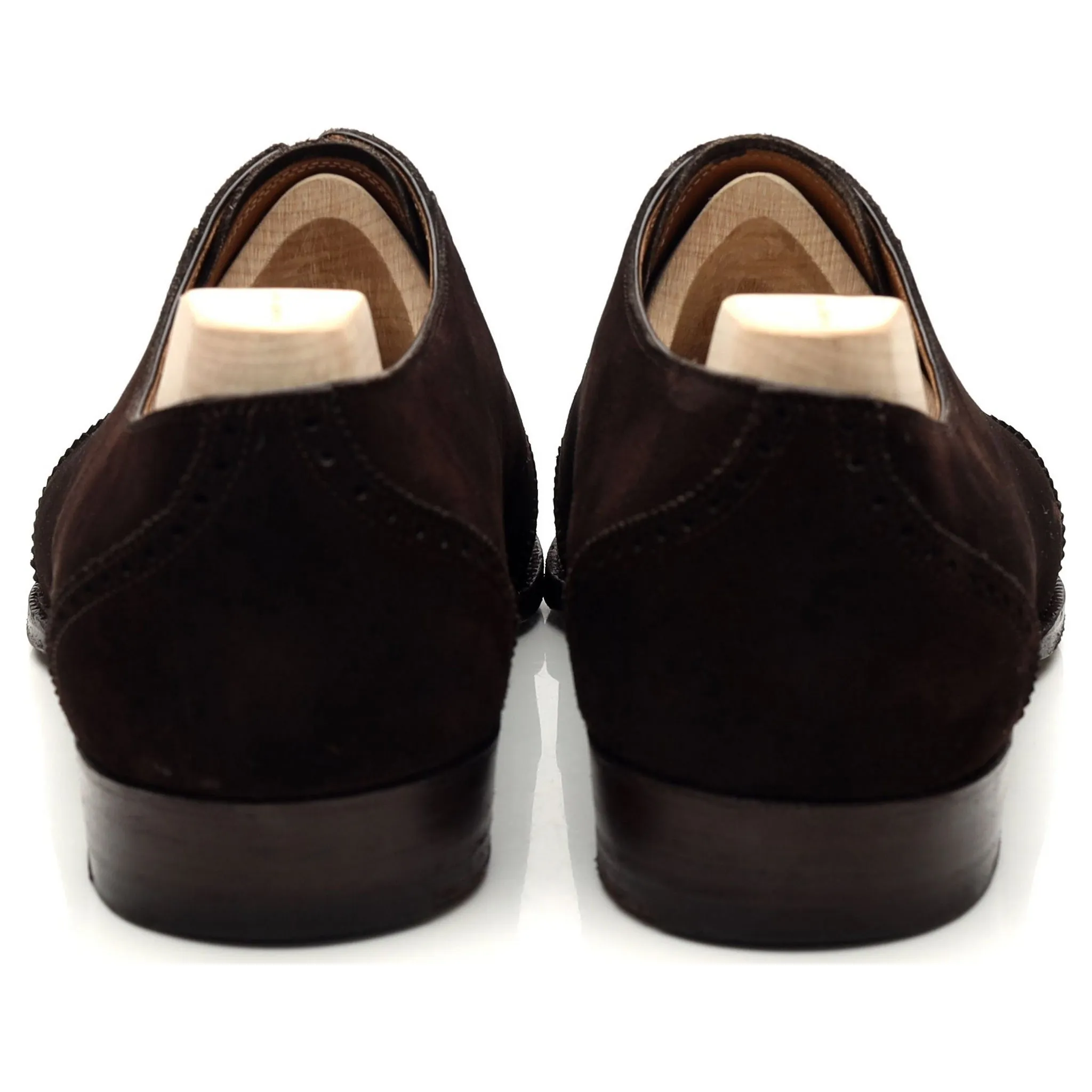 'Queens 564' Dark Brown Suede Oxford UK 11 F