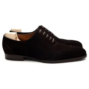 'Queens 564' Dark Brown Suede Oxford UK 11 F