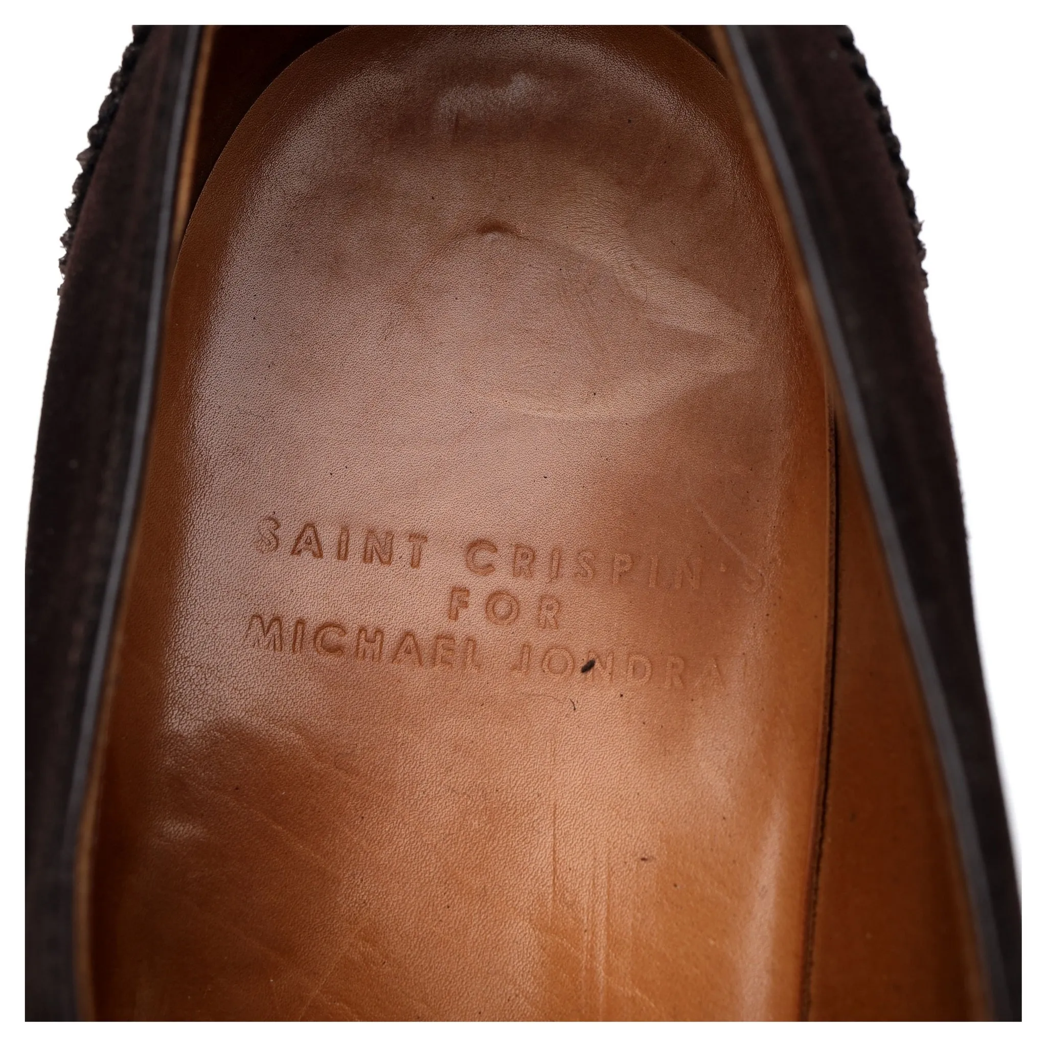 'Queens 564' Dark Brown Suede Oxford UK 11 F