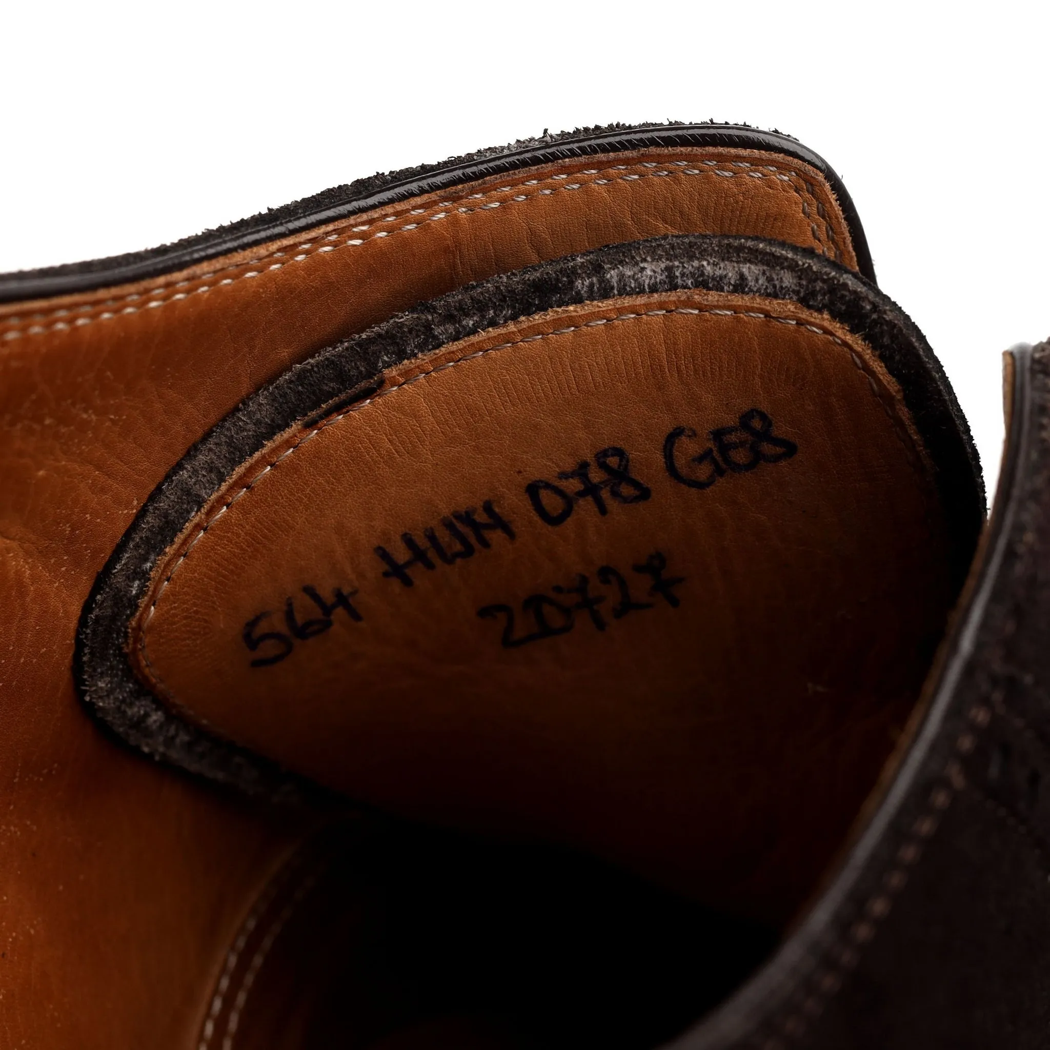 'Queens 564' Dark Brown Suede Oxford UK 11 F