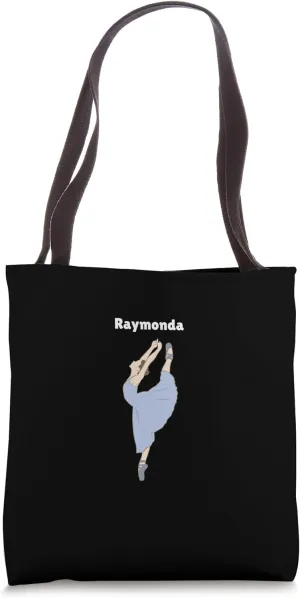 RAYMONDA BALLET Dancer Ballerina Pointe Shoe Dance Graphic Tote Bag