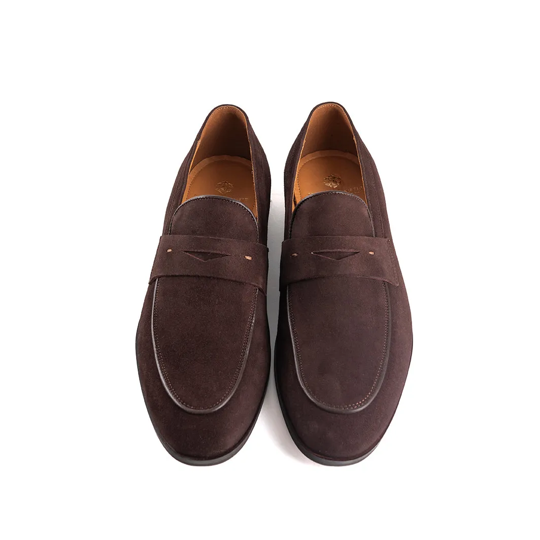 Redfield Suede Oxford in Burgundy