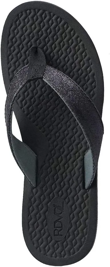 REDVOLUTION Women's Braided Beach Sandals | Classic Synthetic Leather Flip Flop Casual PU Shoe