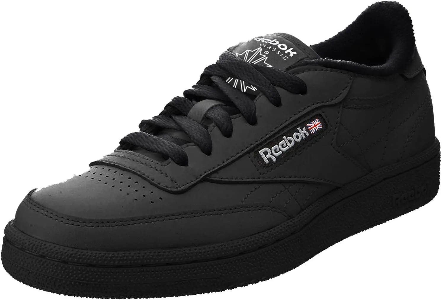 Reebok Kids' Club Fashion Sneaker,Black/Charcoal,4.5 M US Big Kid