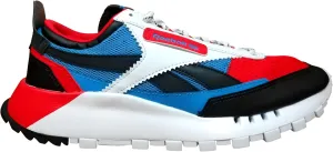 Reebok Unisex-Adult Classic Legacy Sneaker (Black/Red/Blue, 8)