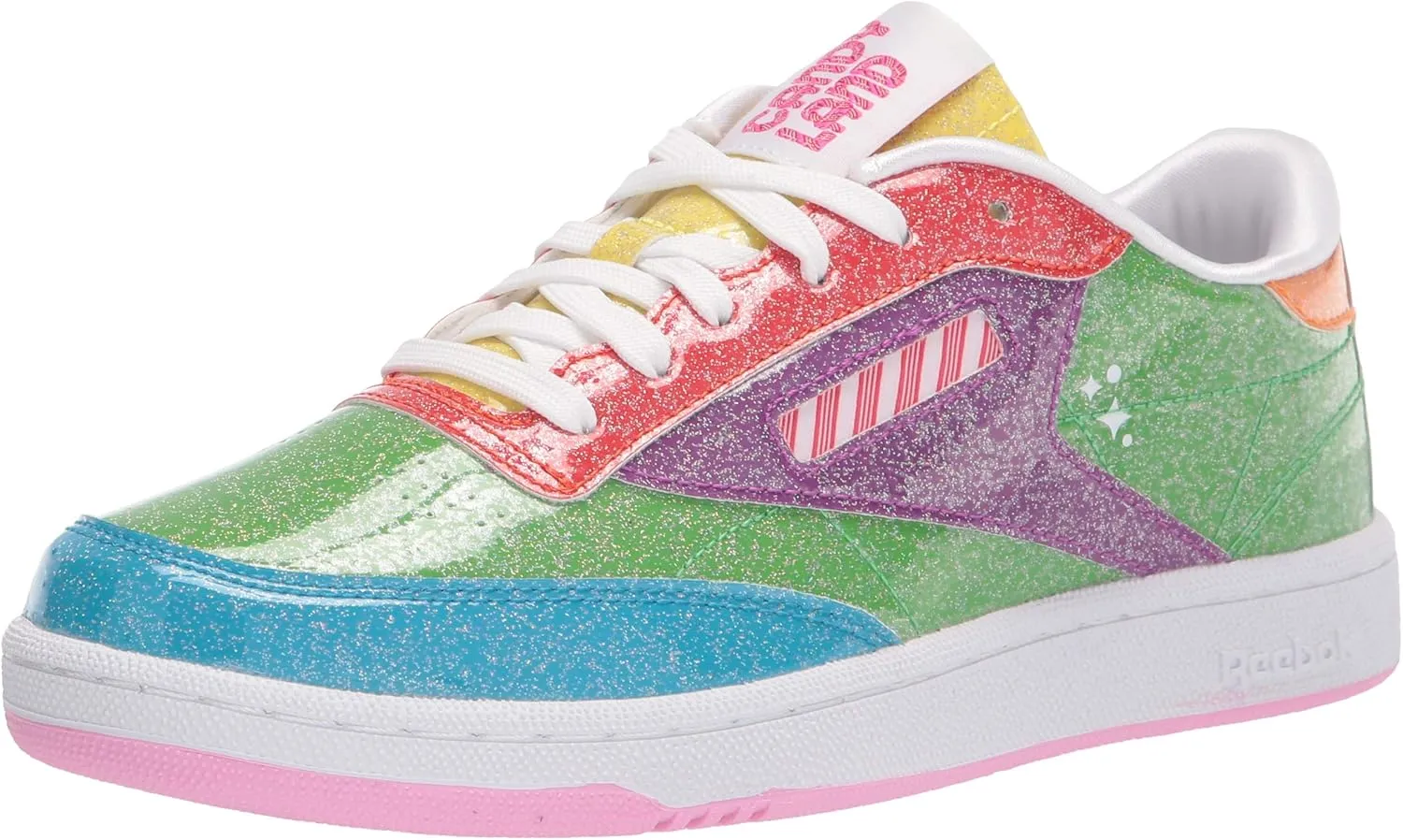 Reebok unisex child Club C Sneaker, Super Green/Aubergine/White, 12 Little Kid US