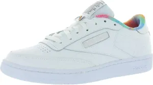Reebok Unisex Club C Sneaker, White/Rainbow, 13 US Men