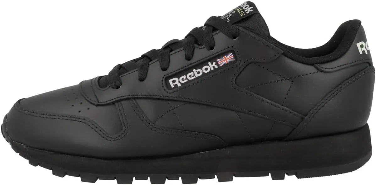 Reebok Women's Classic Leather Sneaker, Core Black Core Black Pure Grey 5, 9 US