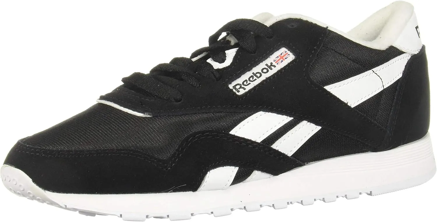 Reebok Women's Classic Nylon Sneaker, Black, 8