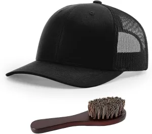 Richardson 112 Trucker XL Structured Classic Adjustable Snapback Hat Bundle with THP Hat & Clothing Brush Extra Large