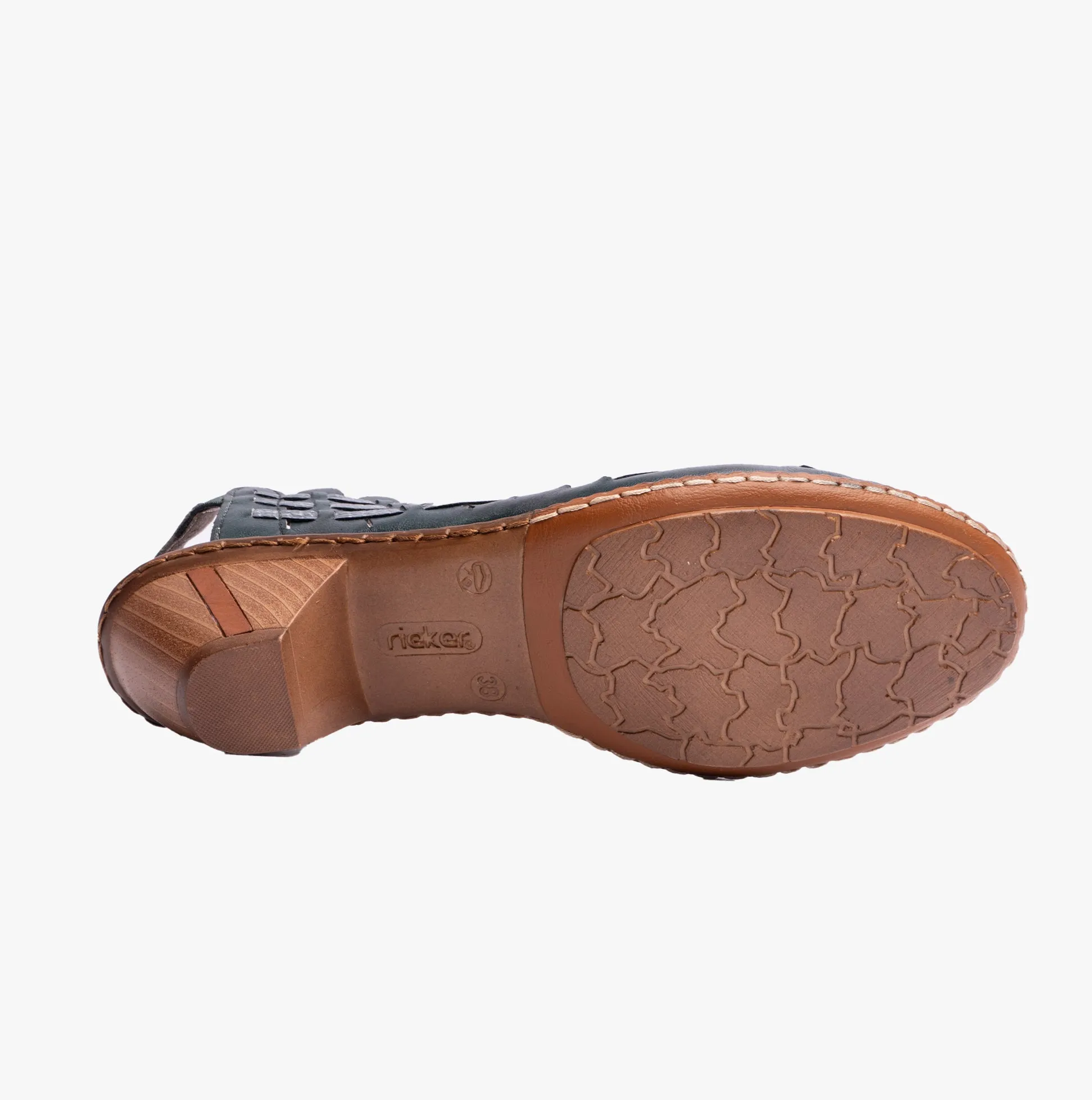 Rieker 46778-10 Womens Shoes Green