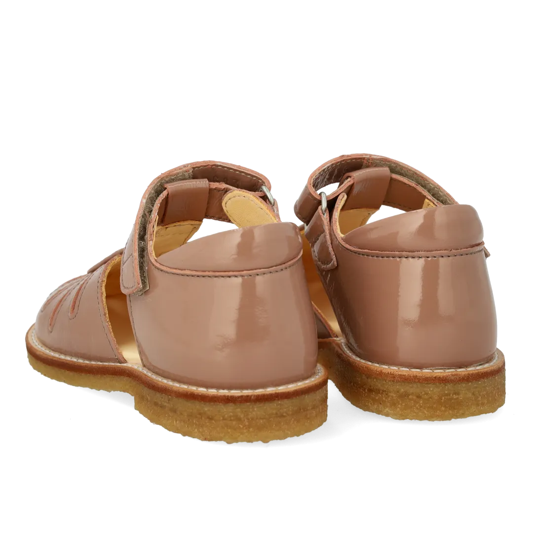 Sandal with drop detail in sparkling glitter