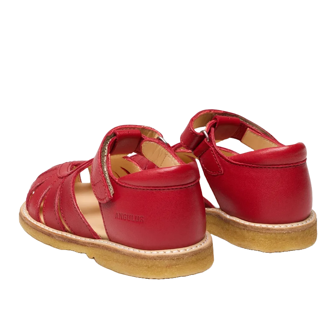 Sandal with heart detail and velcro closure