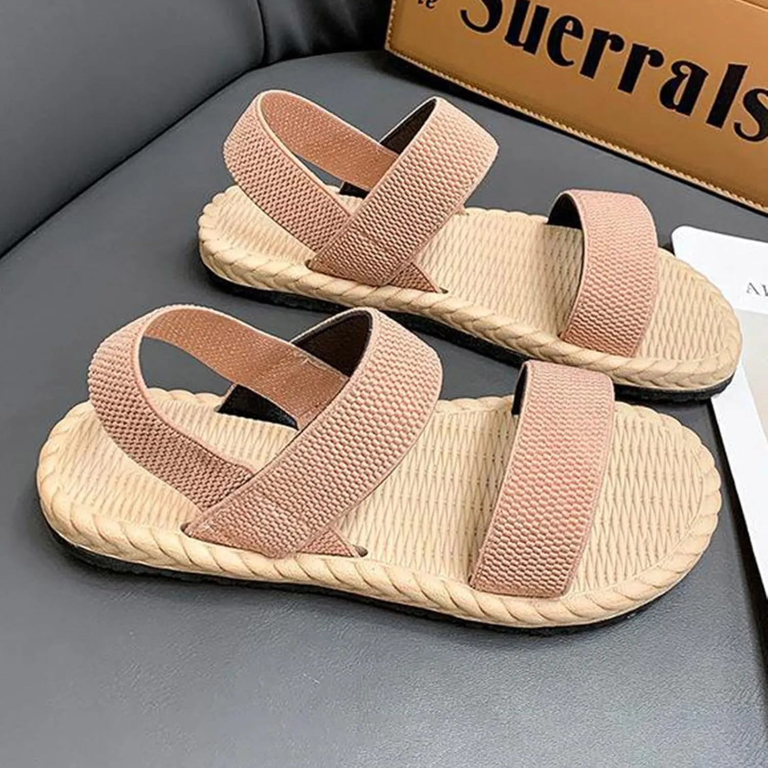 Sandals for Women Summer 2025 Comfortable Shoes Open Toe Ankle BackStrap Wide Fit Walk With Arch Support