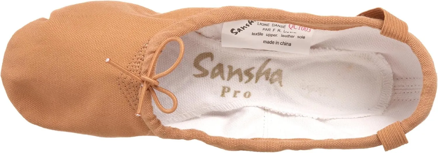 SANSHA Women's Pro 1 Canvas Ballet Slipper