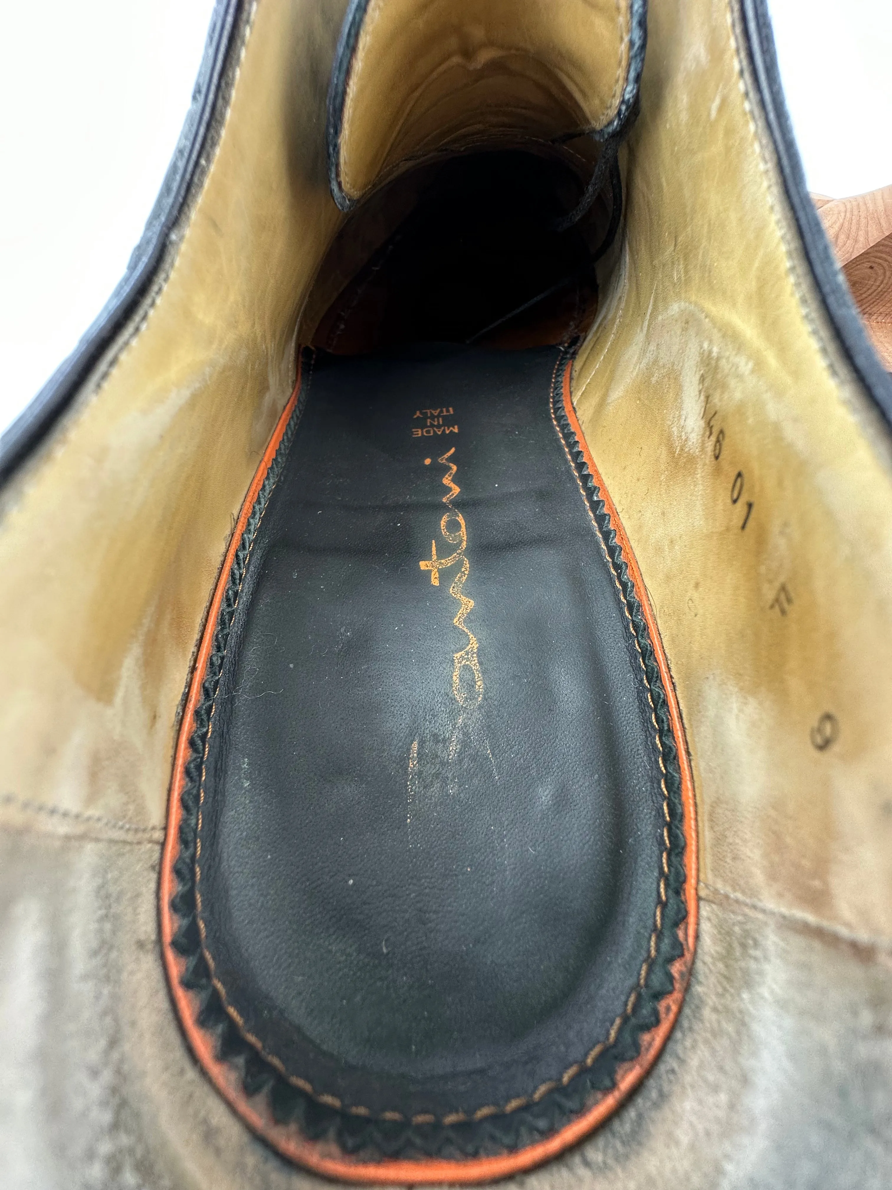 Santoni Mississippi Alligator Oxford Lace-Ups