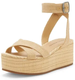 Satisfied Wide range Toe Strap Nude Brand Wedge Lucky Sandals Open Bikaro Ankle Natural Platform