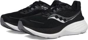 Saucony Men's Hurricane 24 Triple Sneaker, Black/Carbon, 7