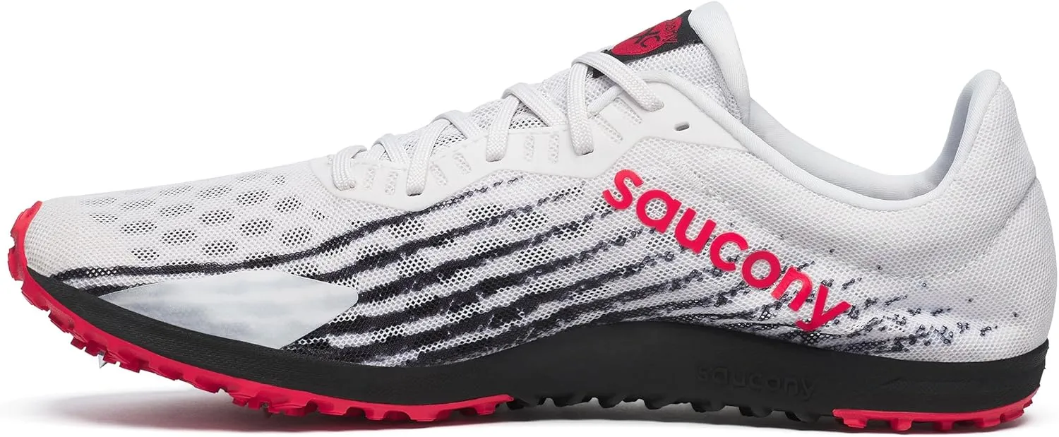 Saucony Men's Kilkenny XC 9 Spike Sneaker, White/Black, 7