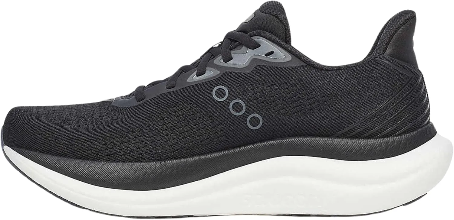Saucony Men's Triumph 23 Sneaker, Black/White, 13