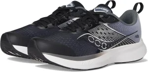 Saucony Ride Kidz Sneaker, Black/White, 1.5 US Unisex Big Kid