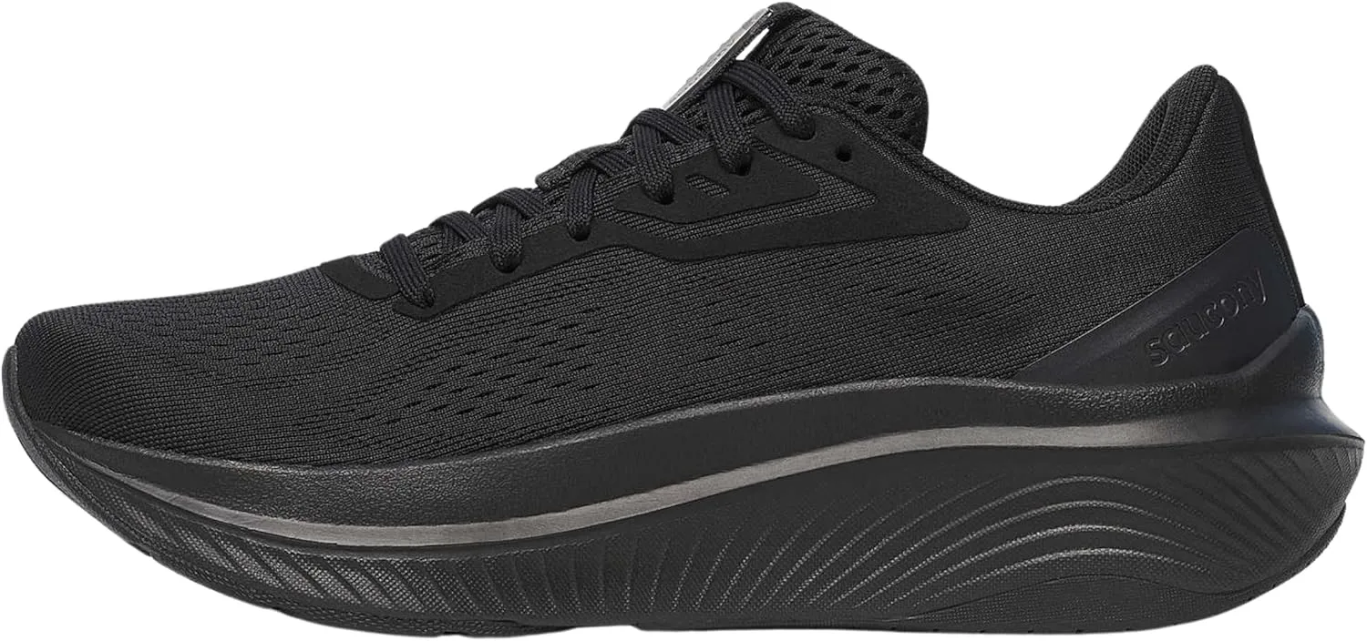 Saucony Women's Echelon 10 Sneaker, Triple Black, 9