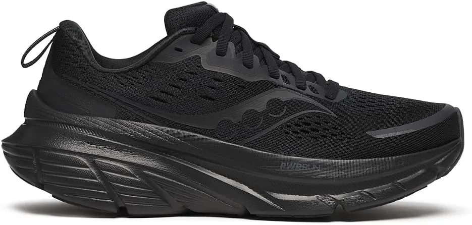 Saucony Women's Guide 18 Sneaker, Triple Black, 7.5