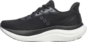Saucony Women's Triumph 23 Sneaker, Black/White, 8.5