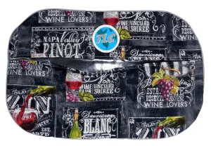 SB- Slicker Wine List Shoe Bag