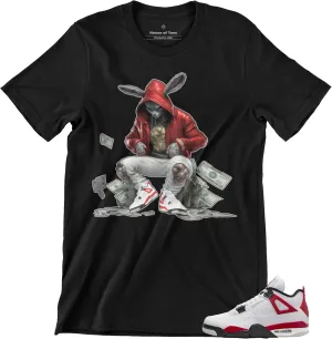 Shirt to Match Jordan 4 Red Cement Men's Graphic Urban Tee