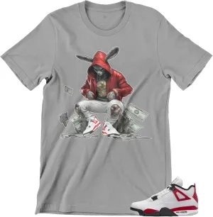 Shirt to Match Jordan 4 Red Cement Men's Graphic Urban Tee