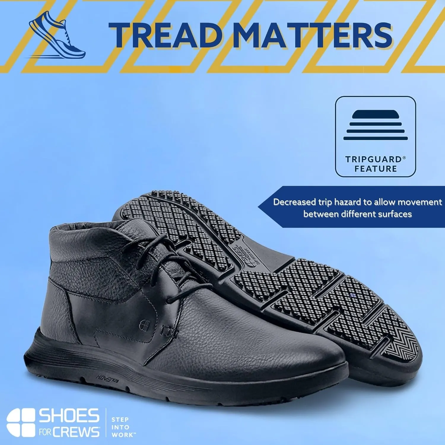 Shoes for Crews Holden, Men's Slip Resistant Food Service Work Sneaker