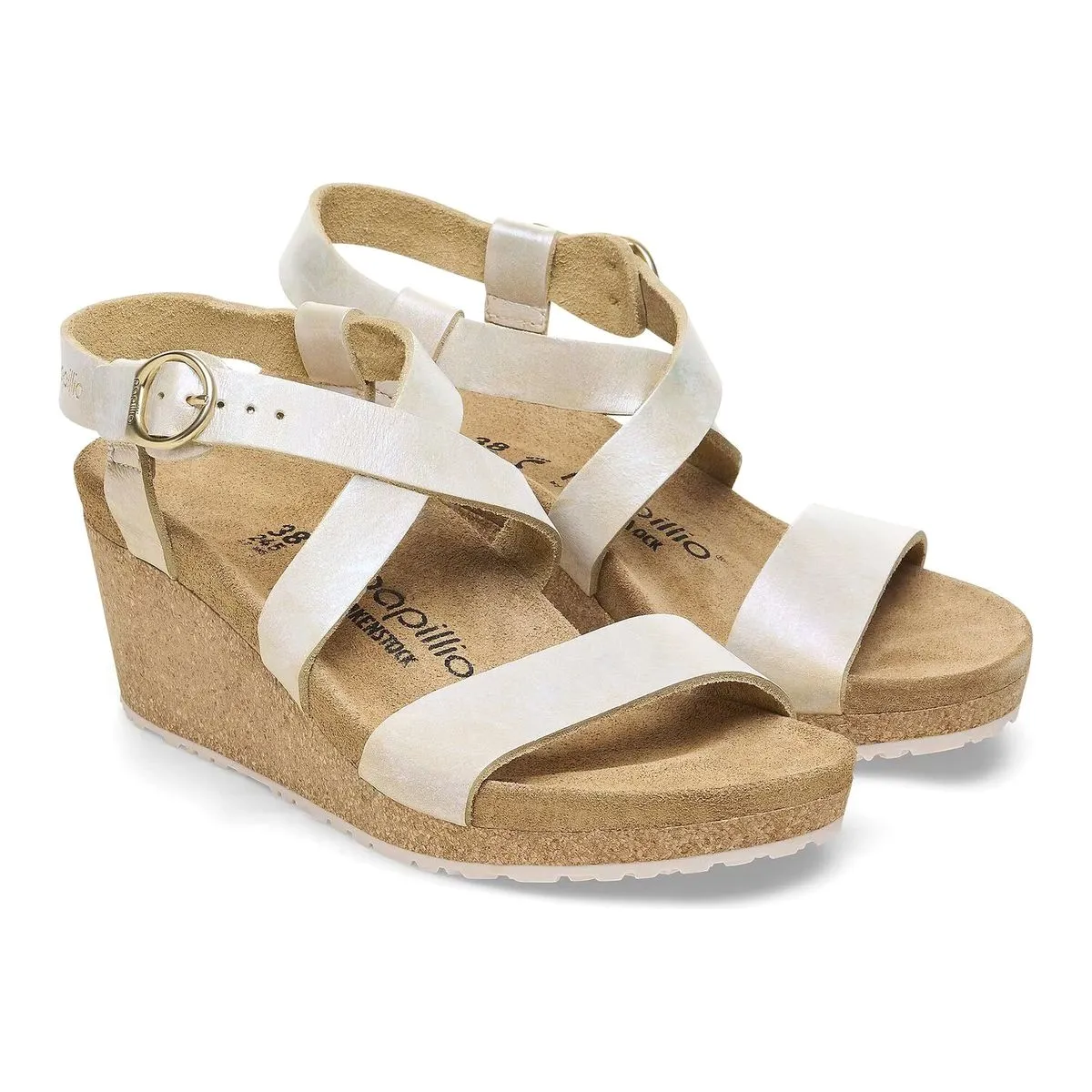 Sibyl Wedge Metallic Sandals