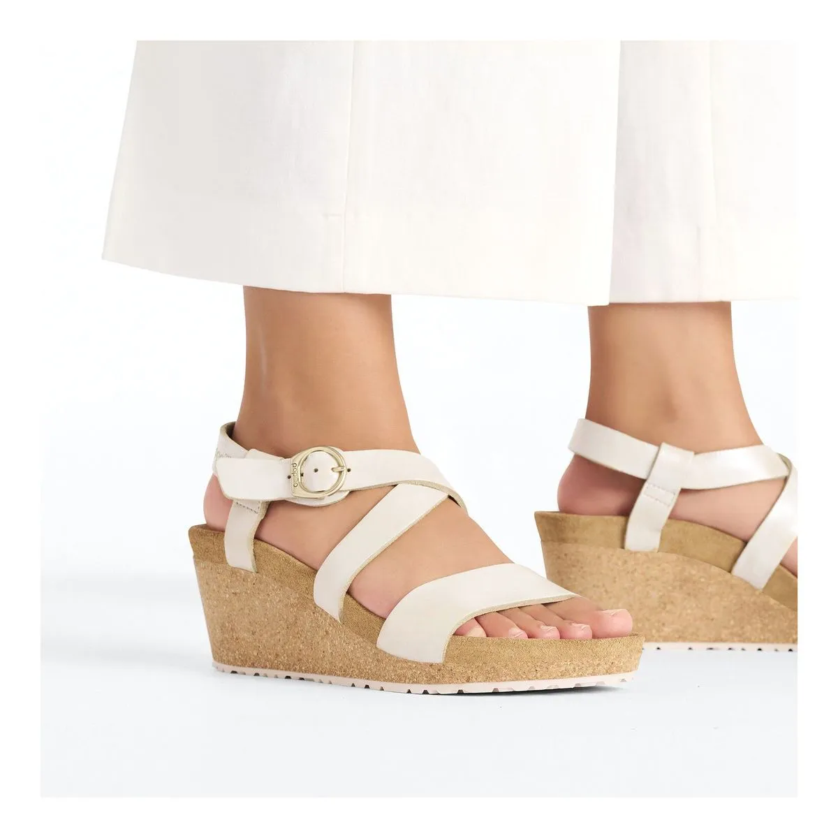 Sibyl Wedge Metallic Sandals