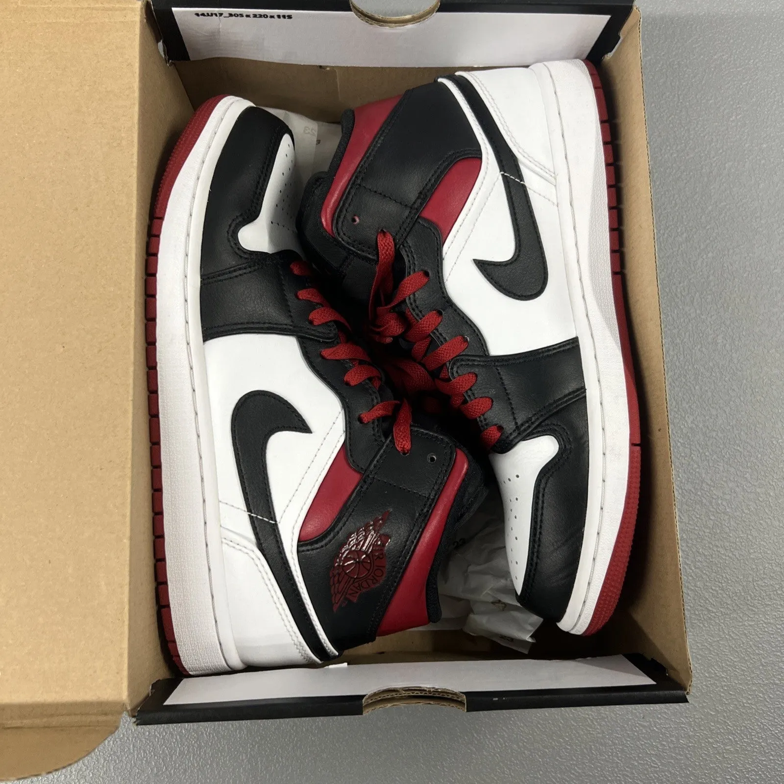 Size 9 - Air Jordan 1 Mid 'Gym Red Black Toe'