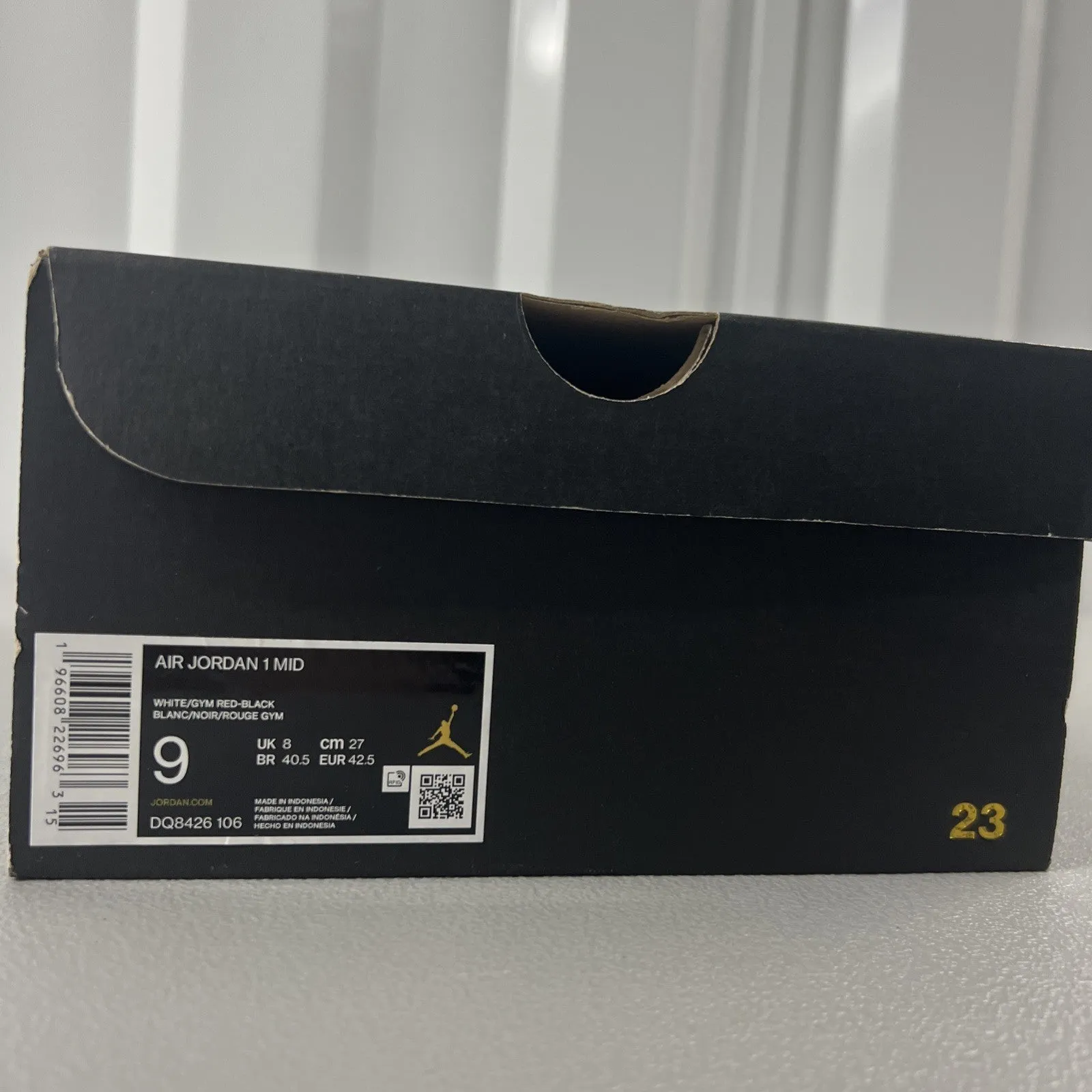 Size 9 - Air Jordan 1 Mid 'Gym Red Black Toe'