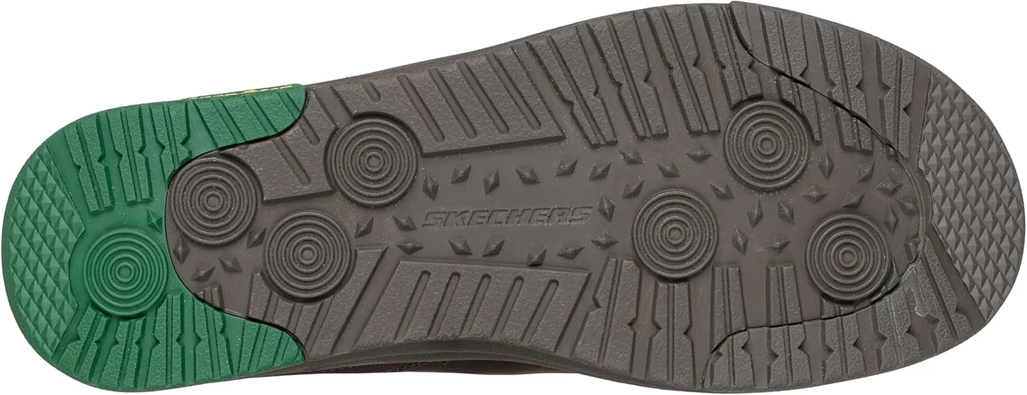 Skechers Men's John Deere Leather Moc Toe Bungee Hands Free Slip-ins Oxford