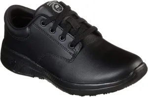Skechers Women's Work Relaxed Fit: Marsing - Navor SR Slip Resistant Sneaker, Black, 11